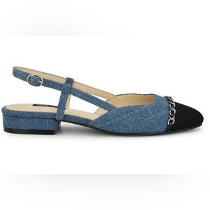 NWT in box Nine West Chain Slingback Shoes- So Chic!